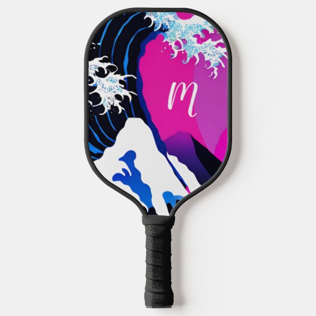The Great Wave inspiration Pickleball Paddle (Front)