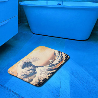 The Great Wave - Japanese art Bath Mat