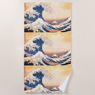 The Great Wave  - Japanese  art  Beach Towel