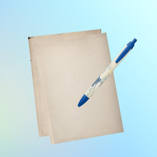 The Great Wave  - Japanese  art    Black Ink Pen