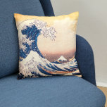 The Great Wave  - Japanese  art Cushion<br><div class="desc">Under the Wave off Kanagawa, also known as The Great Wave, from the series Thirty-six Views of Mount Fuji painting - Japanese art by Katsushika Hokusai . It was edited and applied on this throw pillow by lumirala . You can personalise it now with some text -even in Japanese /...</div>