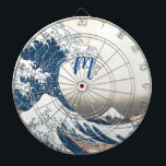 The Great Wave - Japanese art Dartboard<br><div class="desc">The Great Wave - vintage Japanese art by the19th century artist Katsushika Hokusai . It was edited and applied on this Dart Board   by lumirala . Easy to personalise it now with your monogram  .</div>