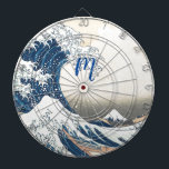 The Great Wave - Japanese art Dartboard<br><div class="desc">The Great Wave - vintage Japanese art by the19th century artist Katsushika Hokusai . It was edited and applied on this Dart Board   by lumirala . Easy to personalise it now with your monogram  .</div>