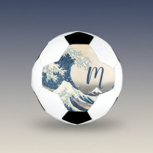 The Great Wave - Japanese art Football