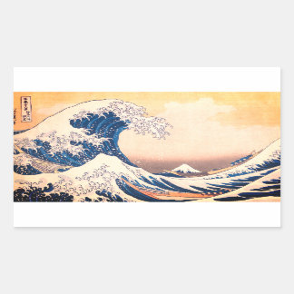 The Great Wave - Japanese art Rectangular Sticker