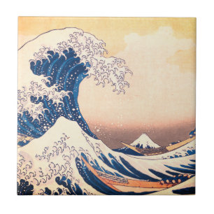 The Great Wave  - Japanese  art Tile