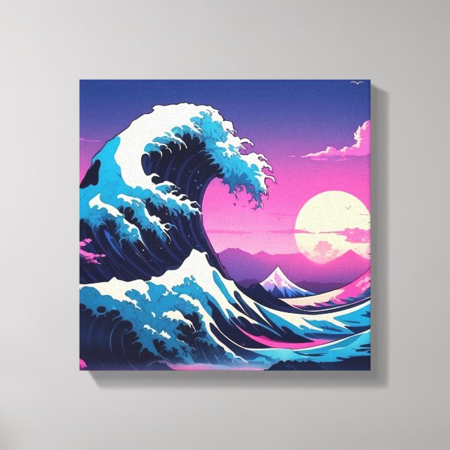 The Great Wave - Katsushika Hokusai Canvas Print (Front)