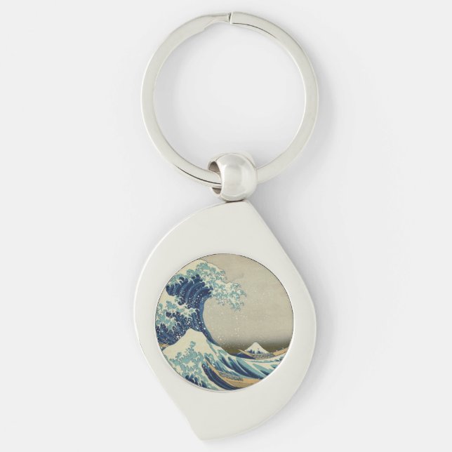 The Great Wave Key Ring (Front)