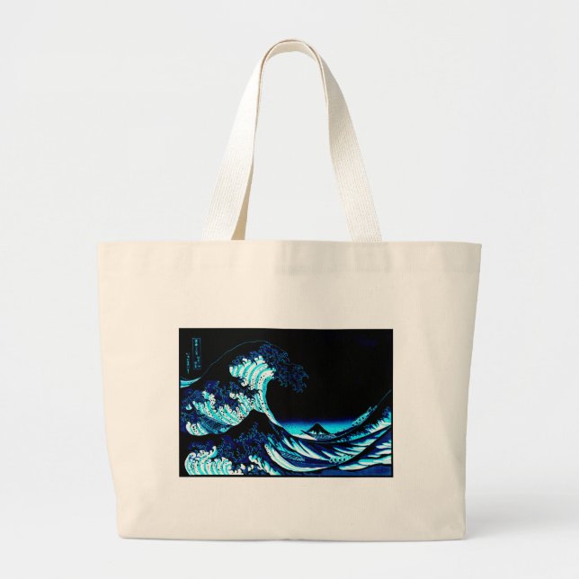 The Great Wave Large Tote Bag (Front)