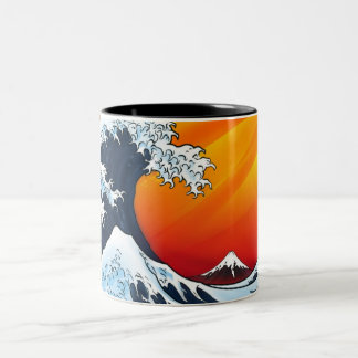 THE GREAT WAVE mug by nicola