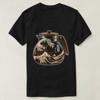 The Great Wave Of Coffee Japanese I Love Coffee T-Shirt