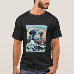 The Great Wave of Guinea Pig Cute Animal Japanese T-Shirt
