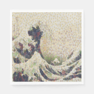 The Great Wave Of Honeydew Melon Fine Art Spoof Napkin