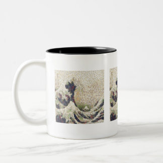 The Great Wave Of Honeydew Melon Fine Art Spoof Two-Tone Coffee Mug