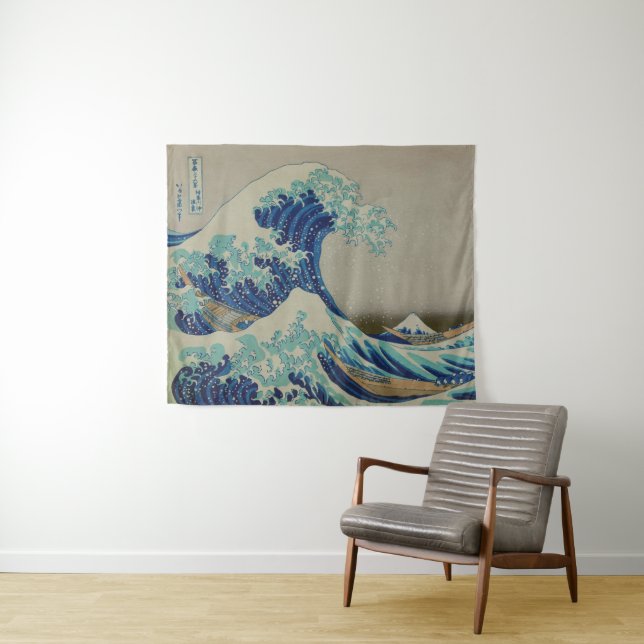 The Great wave of Kanagawa By Hokusai Tapestry (In Situ (Horizontal))
