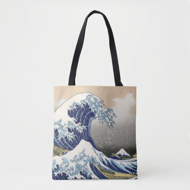 The Great Wave of Kanagawa - Katsushika Hokusai Tote Bag (Front)