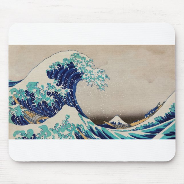 The Great Wave of Kanagawa Mouse Mat (Front)