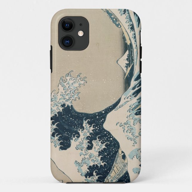 The Great Wave of Kanagawa, Views of Mt. Fuji Case-Mate iPhone Case (Back)