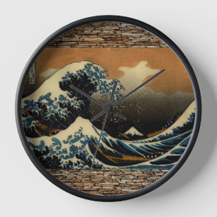 The Great Wave of Kanagawa Vintage Japanese Artist Clock