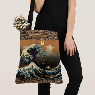 The Great Wave of Kanagawa Vintage Japanese Artist Tote Bag