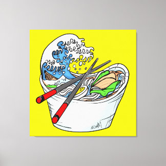 The Great Wave Of Ramen Canvas Print
