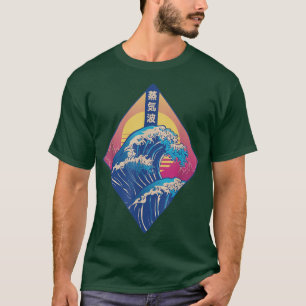 The Great Wave off Japanese Kanagawa Vapour Wave 1 T-Shirt