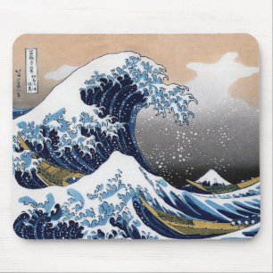 The Great Wave off Kanagawa , 神奈川沖浪裏(かながわおきなみうら) Mouse Mat