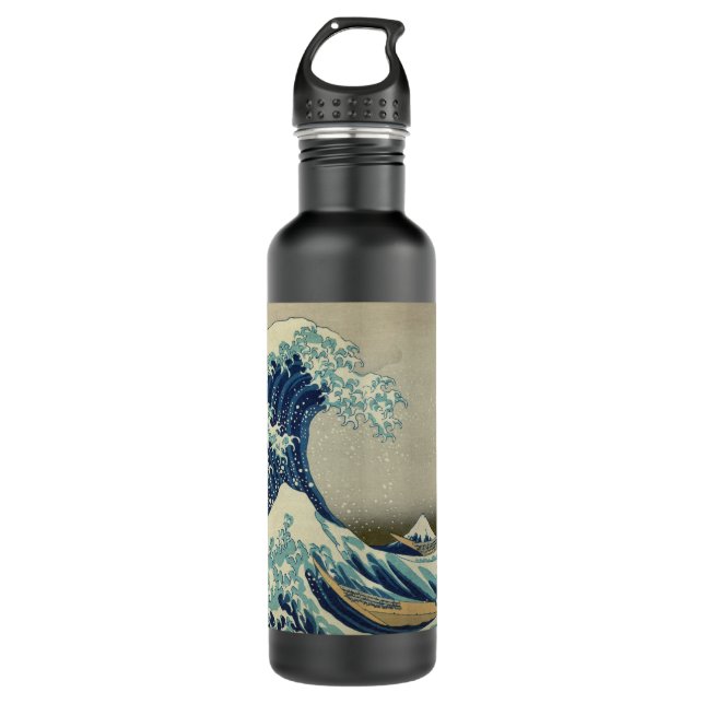 The Great Wave off Kanagawa 710 Ml Water Bottle (Front)
