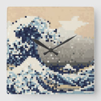 The Great Wave off Kanagawa 8 Bit Pixel Art
