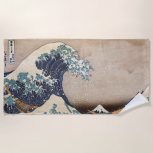 The Great Wave off Kanagawa Beach Towel