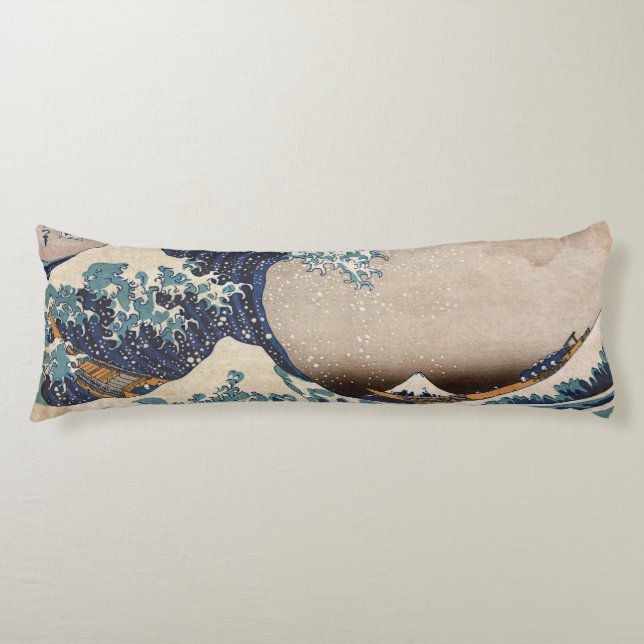 The Great Wave off Kanagawa Body Cushion (Front)