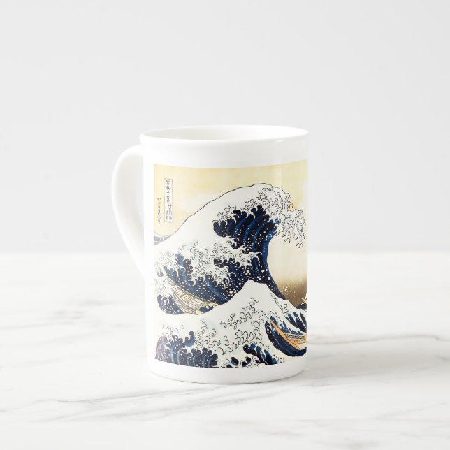 The Great Wave off Kanagawa Bone China Mug (Front Left)