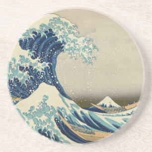 The Great Wave off Kanagawa by Hokusai Art Coaster