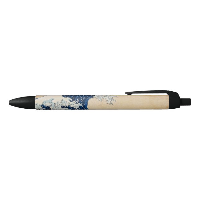 The Great Wave off Kanagawa by Hokusai Black Ink Pen (Top)
