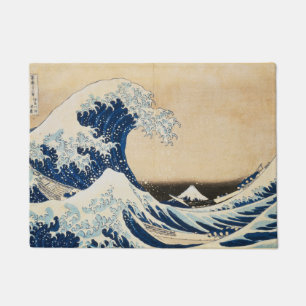 The Great Wave off Kanagawa by Hokusai Doormat