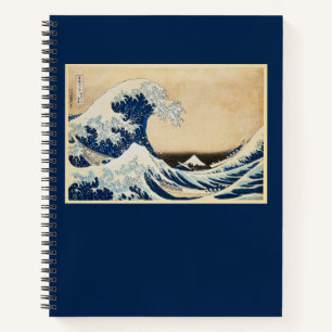 The Great Wave off Kanagawa by Hokusai Notebook
