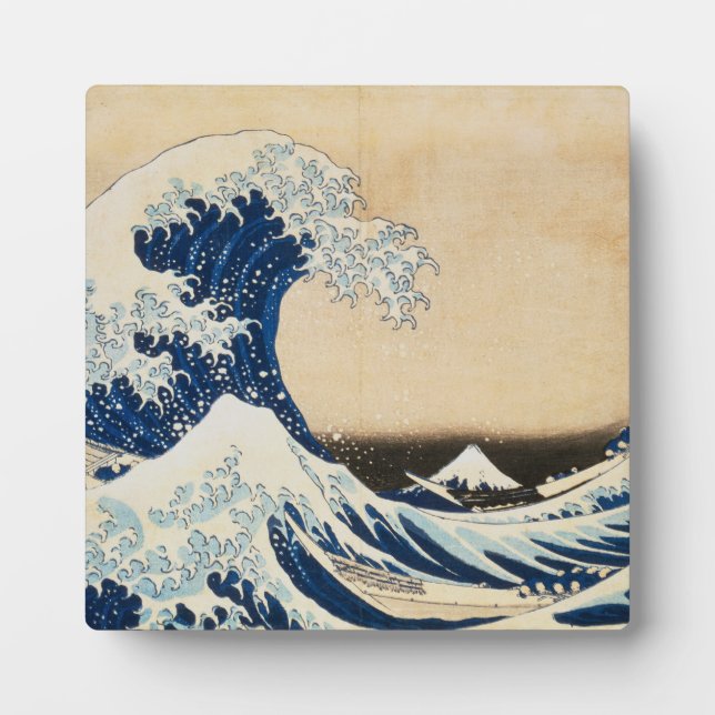 The Great Wave off Kanagawa by Hokusai Plaque (Front)