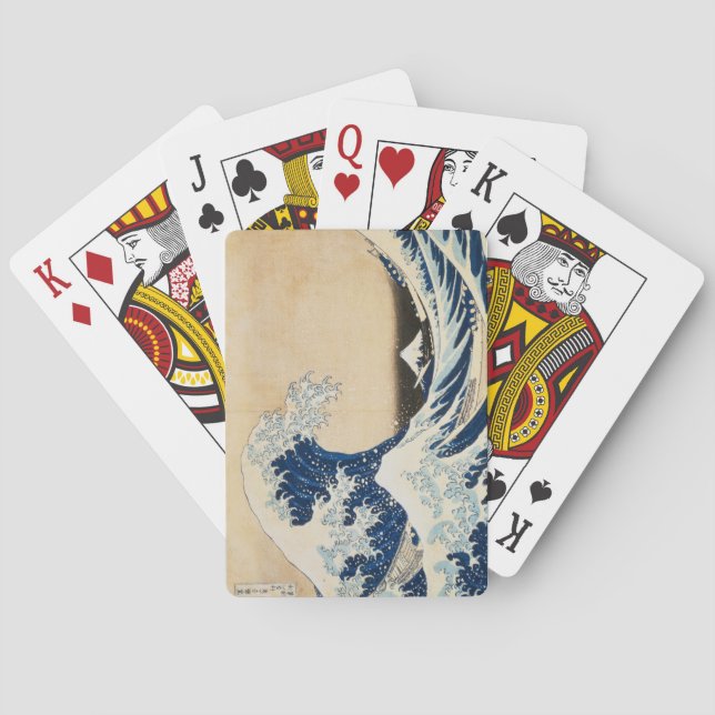 The Great Wave off Kanagawa by Hokusai Playing Cards (Back)