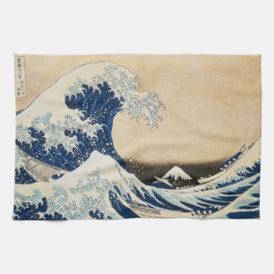 The Great Wave off Kanagawa by Hokusai Tea Towel