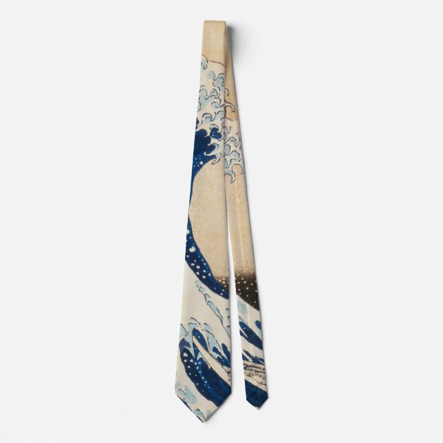 The Great Wave off Kanagawa by Hokusai Tie (Front)