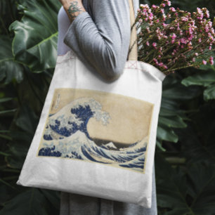 The Great Wave off Kanagawa by Hokusai Tote Bag
