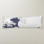 The Great Wave off Kanagawa by Katsushika Hokusai Body Cushion<br><div class="desc">The Great Wave off Kanagawa (神奈川沖浪裏),  is a woodblock print by Japanese artist Katsushika Hokusai (葛飾北斎). Please visit my store for more interesting design and more colour choice =>     zazzle.com/iwheels</div>