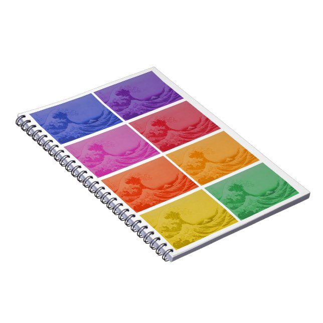 The Great Wave off Kanagawa by Katsushika Hokusai  Notebook (Right Side)