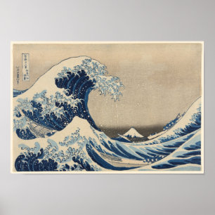 The Great Wave off Kanagawa by Katsushika Hokusai Poster