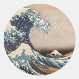 The Great Wave off Kanagawa Classic Round Sticker