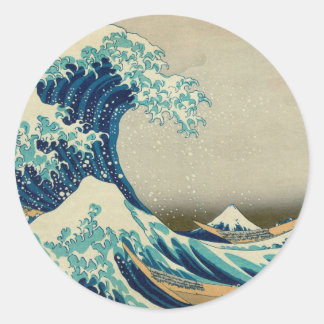 The Great Wave off Kanagawa Classic Round Sticker