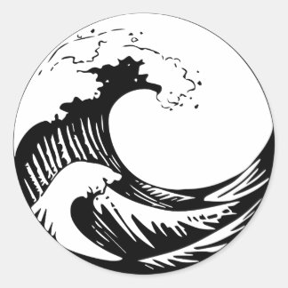 The Great Wave off Kanagawa Classic Round Sticker