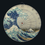 The Great Wave off Kanagawa Dartboard<br><div class="desc">The Great Wave off Kanagawa, also known as The Great Wave or simply The Wave, is a woodblock print by the Japanese artist Katsushika Hokusai. Example of ukiyo-e art, it was published sometime between 1830 and 1833 as the first in Hokusai's series Thirty-six Views of Mount Fuji, and is his...</div>