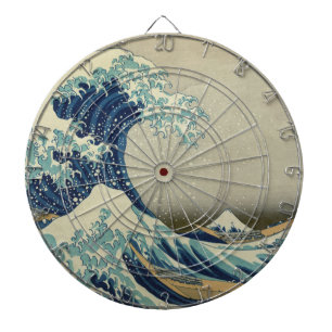 The Great Wave off Kanagawa Dartboard