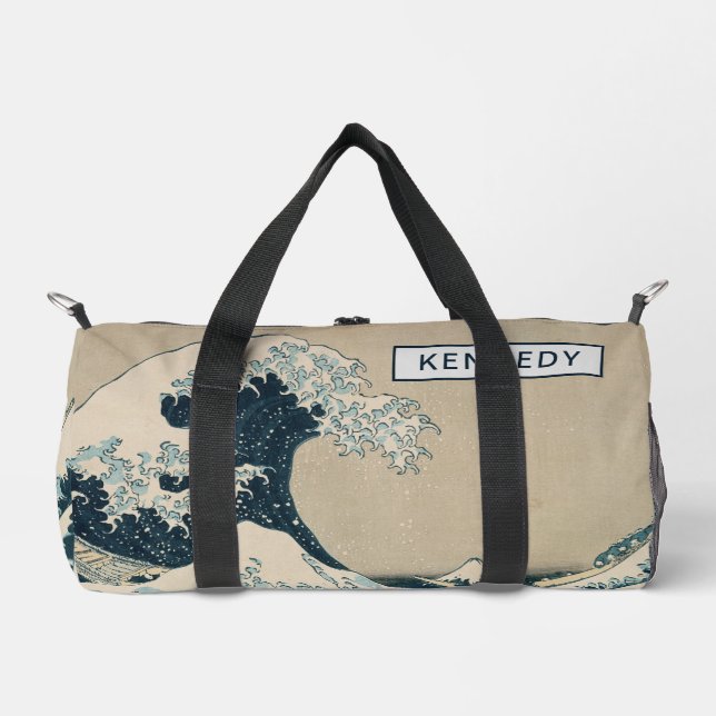 The Great Wave off Kanagawa Duffle Bag (Front)